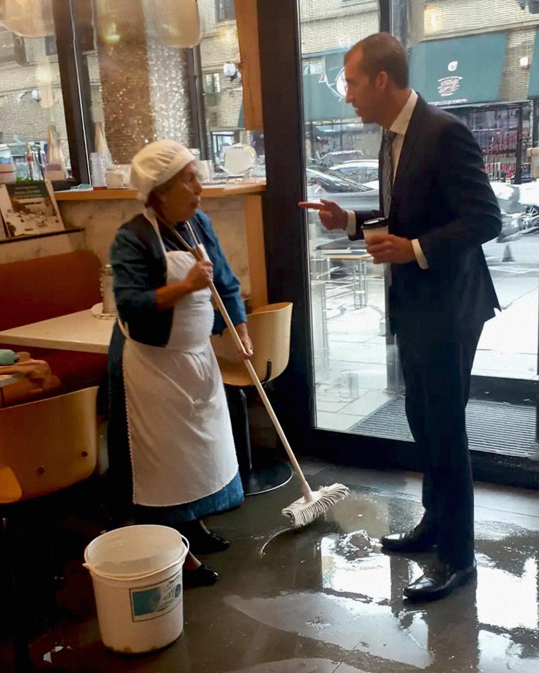 I Stood up for an Elderly Cleaner at a Café When a Rich Man Mocked Her – The Next Day My Boss Called Me Into His Office