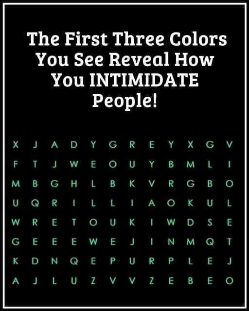 Color test: First color you see can say a lot about you