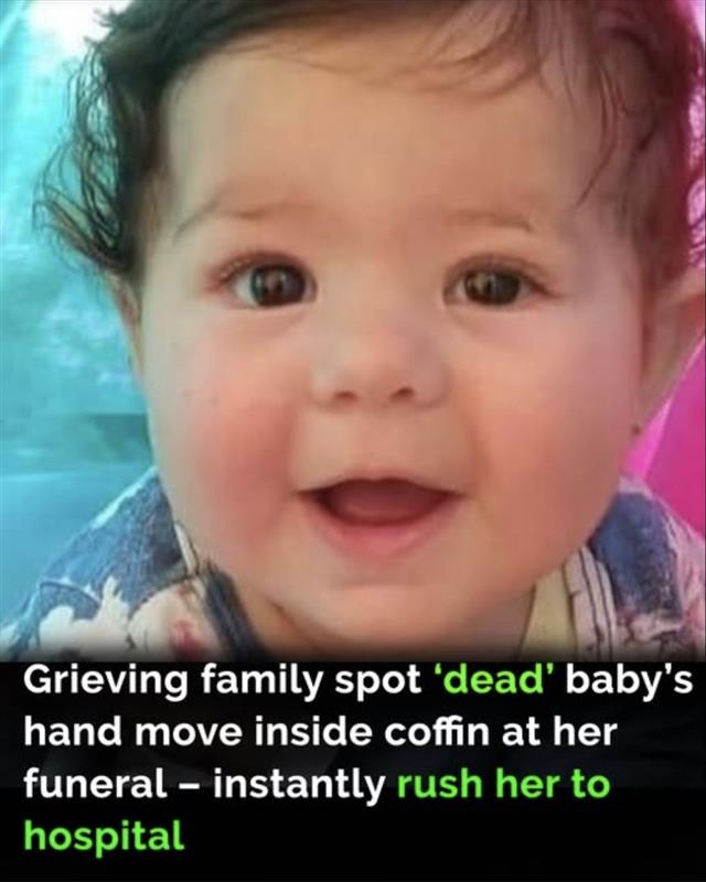 Grieving family stunned as ‘dead’ baby in coffin grips hand of mourner