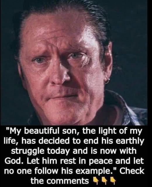 My beautiful son, the light of my life, has chosen to end his earthly struggle today and is now with God. May he rest in peace, and may no one follow his example. My baby, I love you so much. Be at peace,” wrote actor Michael Madsen. The young man was 26 years old. Read below to find out what happened