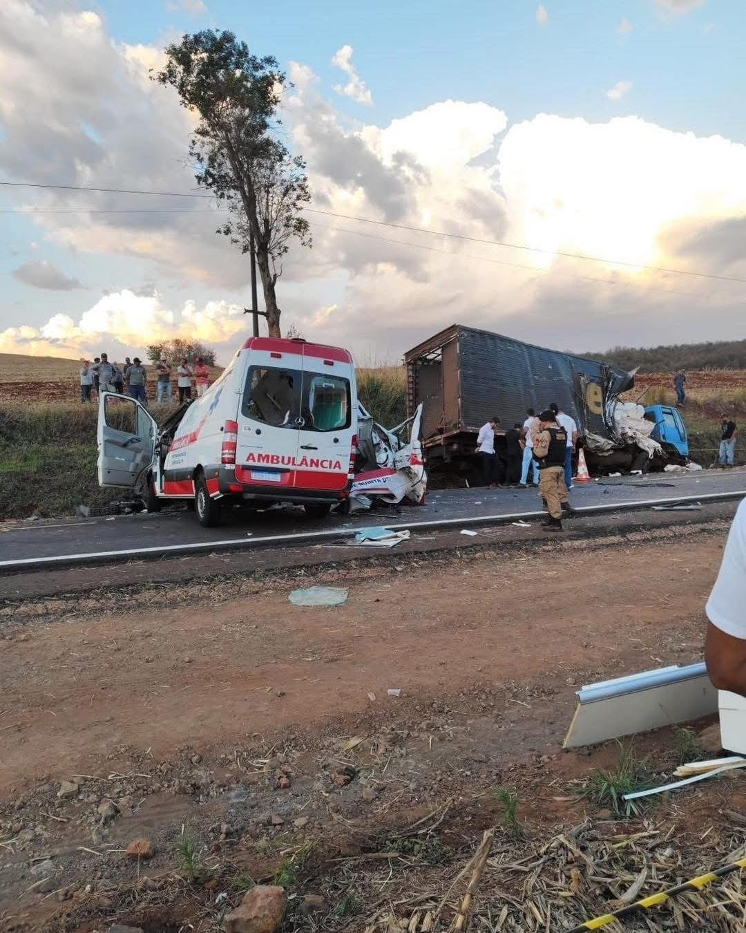 Serious collision involving truck and ambulance k!lls two people and… See more