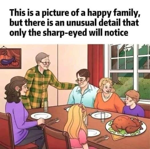Can You Spot the Hidden Mistake in This Family Dinner Photo? Most People Miss It