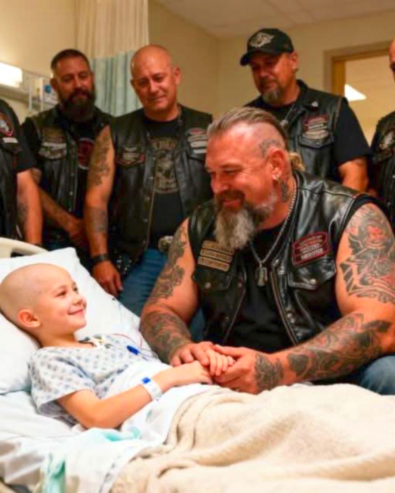 40 Bikers Took Shifts Holding Dying Little Girl’s Hand For 3 Months So She’d Never Wake Up Alone In Hospice
