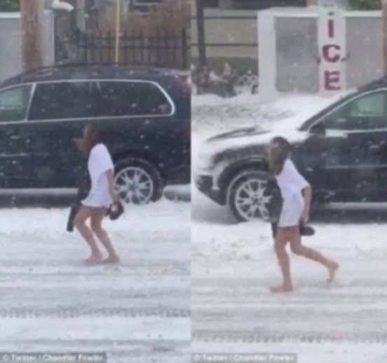 WATCH: Cheating Wife Caught Running Home In The Snow. Try not to gasp when you see the VIDEO