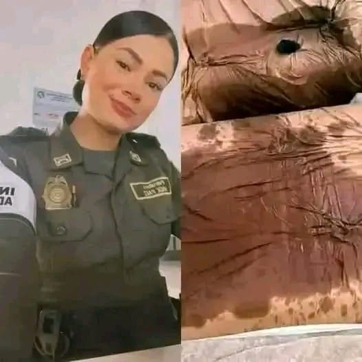 “This young police officer, after her service, is filmed having…” (See more)