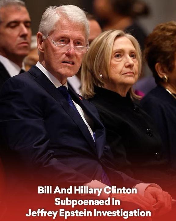 Bill And Hillary Clinton Subpoenaed In Jeffrey Epstein Investigation