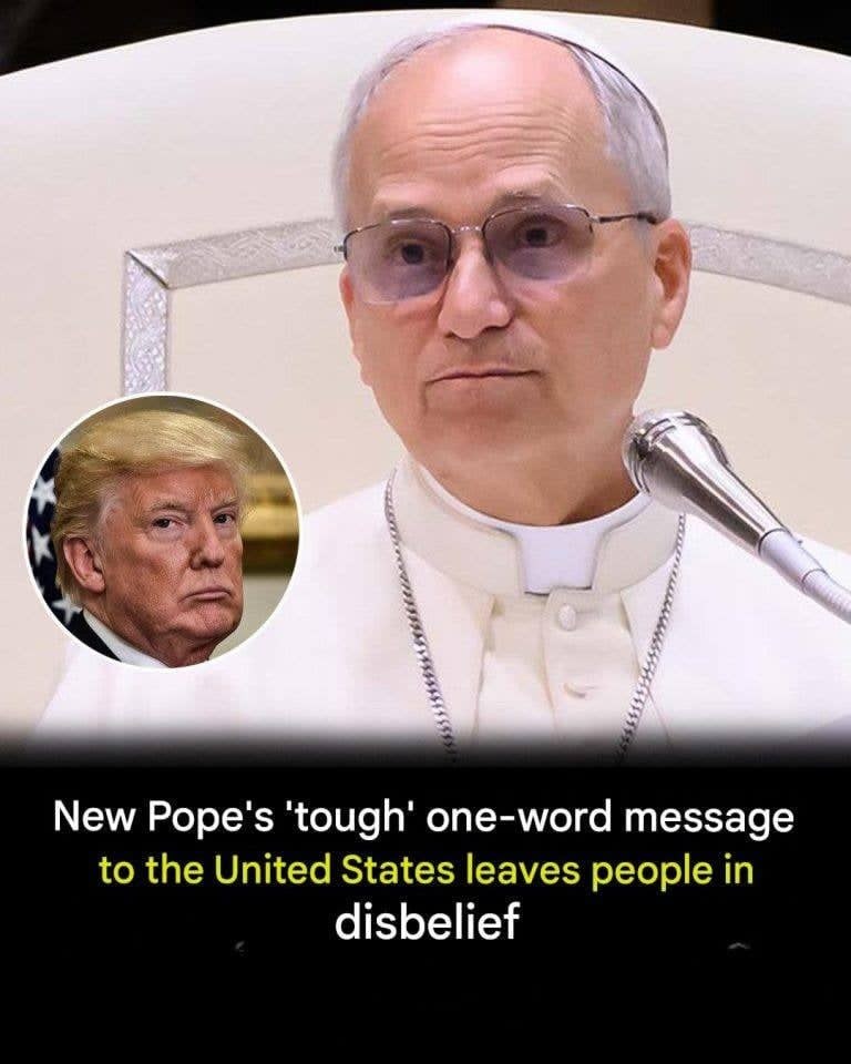 Pope’s one-word message to the United States goes viral