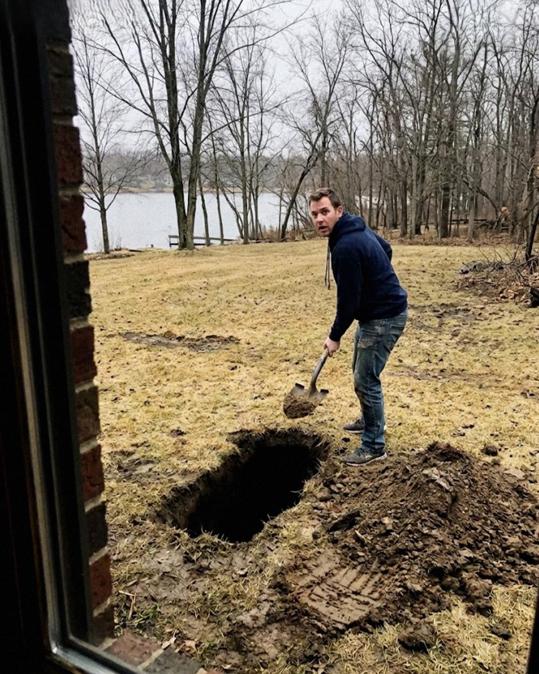 I Thought My Husband and 7-Year-Old Daughter Were Riding the Teacups at Disneyland – Instead I Saw Him Digging Something Into the Ground Behind Our Lake House
