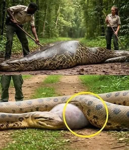 Park Rangers Rescue Anaconda After Shocking Discovery – story