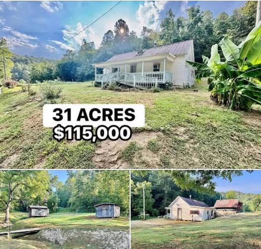 31-Acre Rural Property in Blaine, Kentucky with Farmhouse and Endless Potential