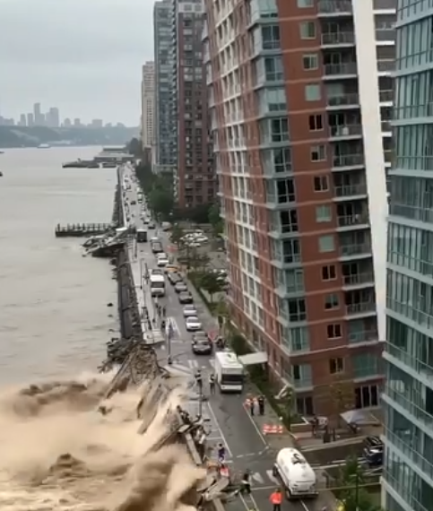 Riverside Buildings Collapse After Severe Flooding Leaves Community in Shock